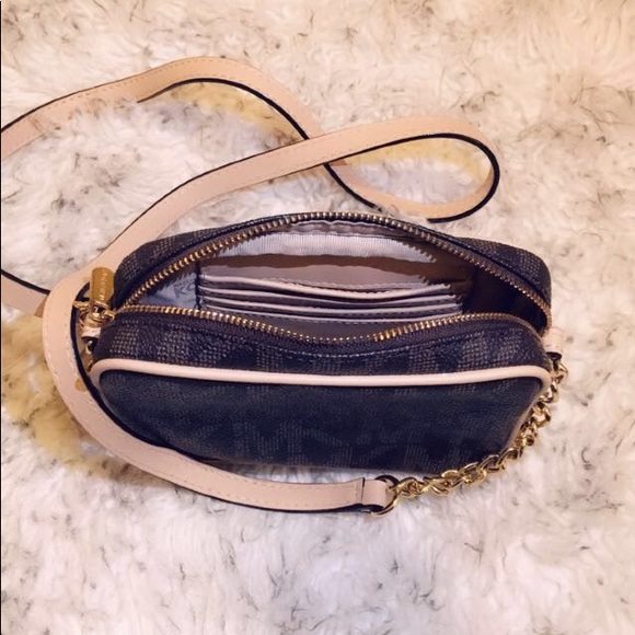 Michael Kors Brown & Tan Fulton Crossbody Small - Picture 3 of 5